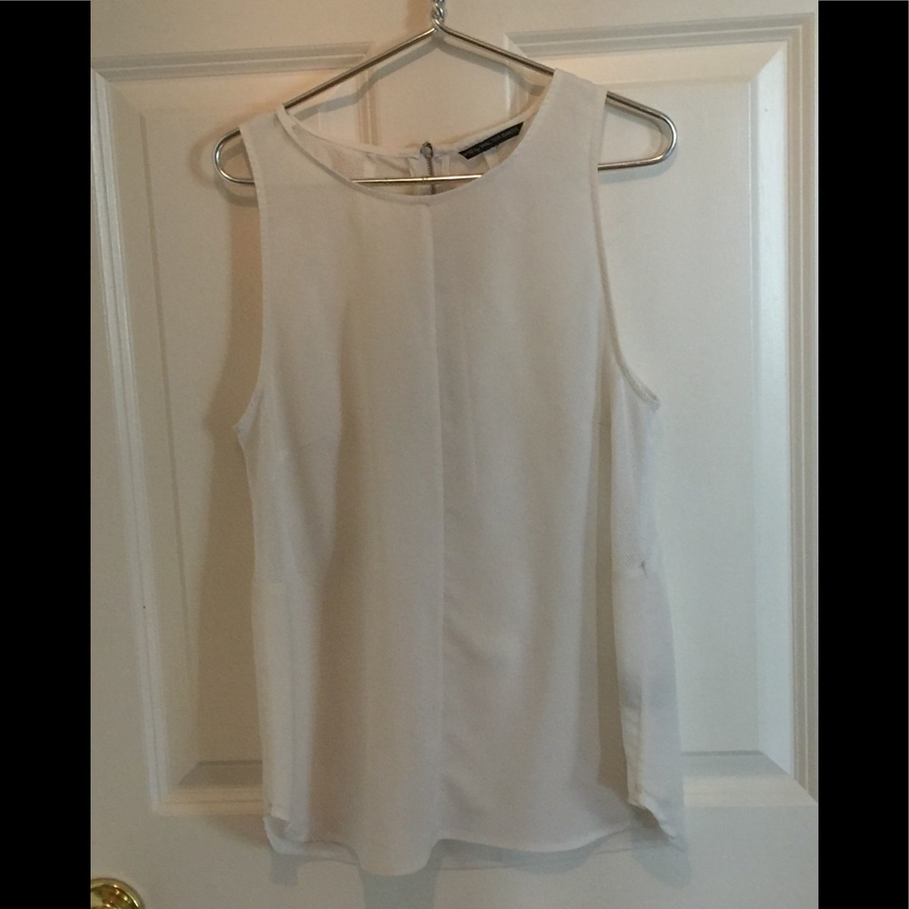 White racer back tank top by Walter